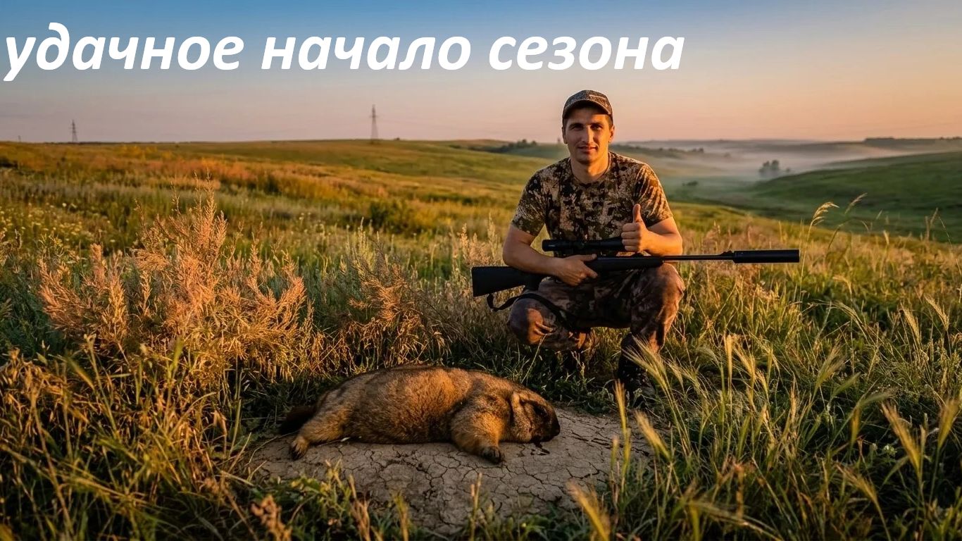 открытие охоты на сурка 2026. бензина нет ....добыл два трофея