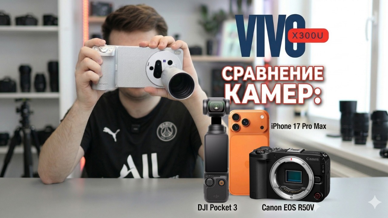Vivo X300 Ultra против IPhone 17 Pro Max | Canon R50V и DJI Pocket 3 | Сравнение