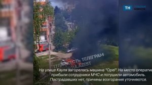 В Туле на улице Кауля сгорел легковой автомобиль