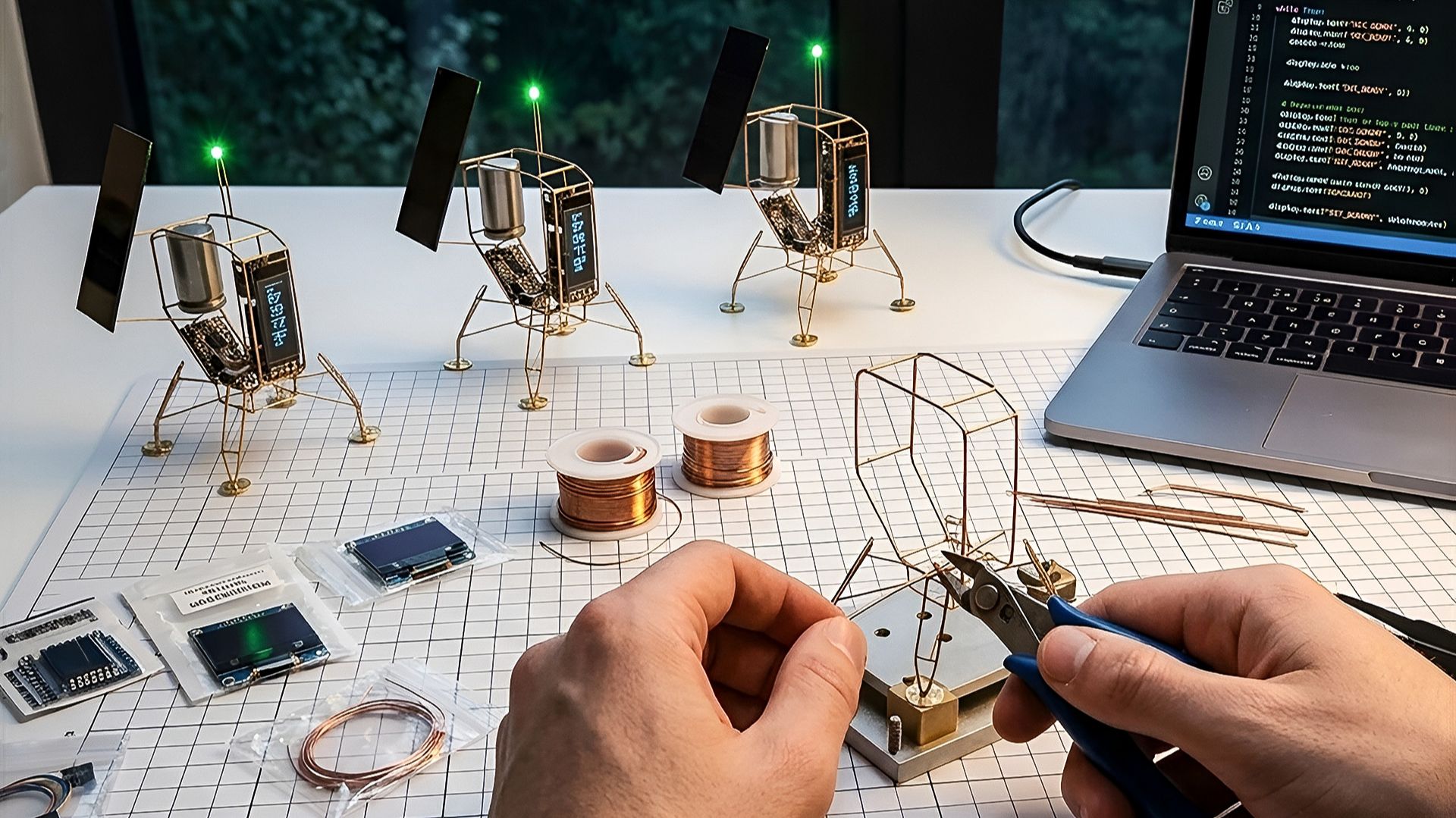 How to Build Moon Exploration Satellite from Copper Wire смотреть онлайн