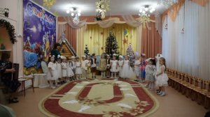 Новогодний утренник Детский сад. Средняя группа. 2023-2024 г 1 часть