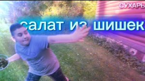 готовим в природных условия салат из шишек ☘️