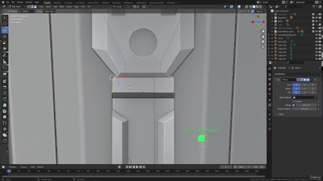 BLENDER Creating the Dune Ornithopter 50_Modeling section_Bottom parts part 14 смотреть онлайн