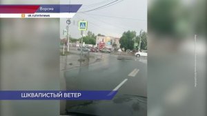 Ветер сорвал крышу с магазина в Ворсме