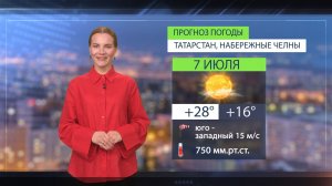 Прогноз погоды в Набережных Челнах на 7 июля 2026 г.