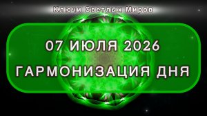 Гармонизация дня 07 июля 2026. Трансформационная МЕДИТАЦИЯ. Позитивные вибрации.