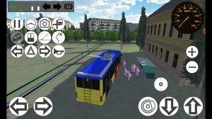 катаемся на троллейбусе лаз в Micro Troleubus Simulator