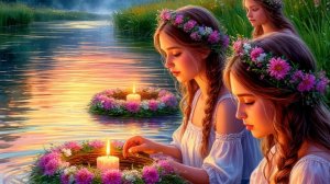 С днём Ивана Купалы. Красивая музыкальная открытка.
