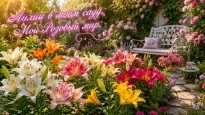 Розы отдыхают/Начало цветения лилий.