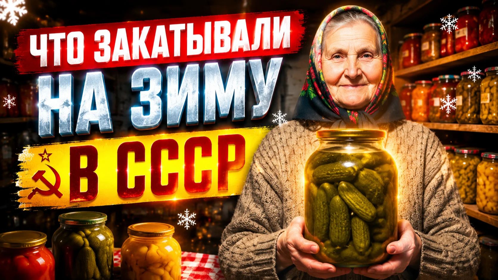 Что хранили в погребах Секреты советских запасов на зиму - Назад в СССР