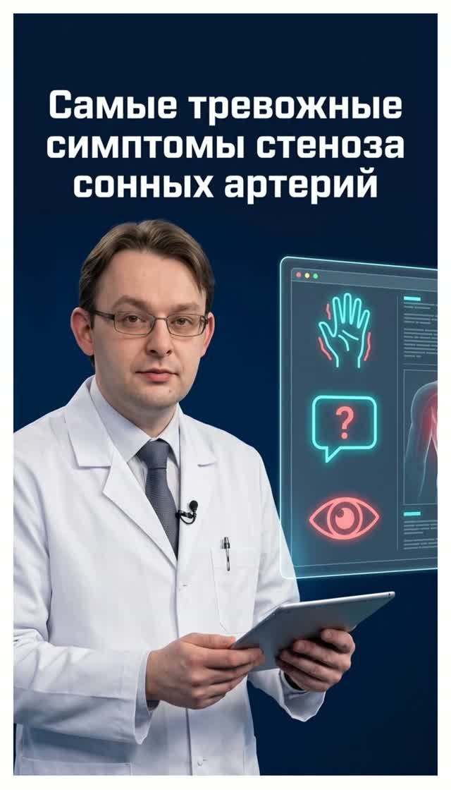 Самые тревожные симптомы стеноза сонных артерий