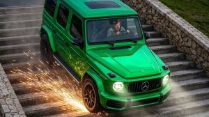 Испытание «Машины против лестниц» в BeamNG/Drive
