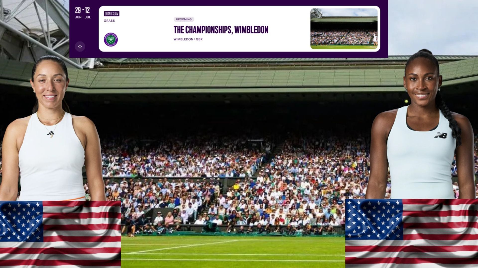 7/07 ⏰15:30 (4) 🇺🇸Джессика Пегула - (7) 🇺🇸Коко Гауфф/🏆Grand Slam 🇬🇧Уимблдон. 1/4 финала смотреть онлайн