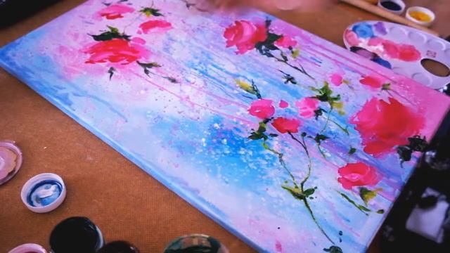 Рисуем Цветочные Картины/Flower Artworks