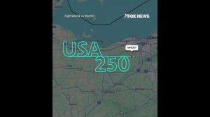 Пилот в США шесть часов рисовал в небе гигантскую надпись 250 лет США