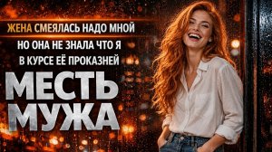 ЖЕНА СМЕЯЛАСЬ НАДО МНОЙ НО ОНА НЕ ЗНАЛА ЧТО Я В КУРСЕ ЕЁ ПРОКАЗНЕЙ I МЕСТЬ МУЖА