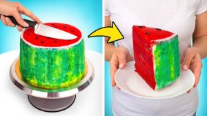 Как сделать торт из арбуза 🍉✨ без выпечки и лишних усилий