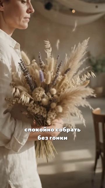 Опоздала поставка цветов — команда простаивает. Как это решают сухоцветы