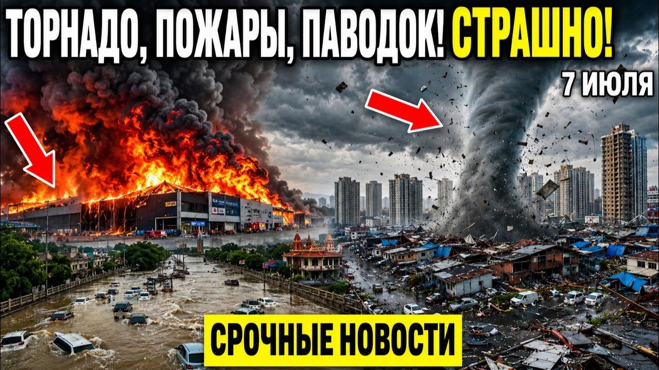 Новости Сегодня 07.07.2026 - ЧП Мира и России❗ События дня❗ Ужасные кадры❗ Свежие сводки❗ Катаклизмы