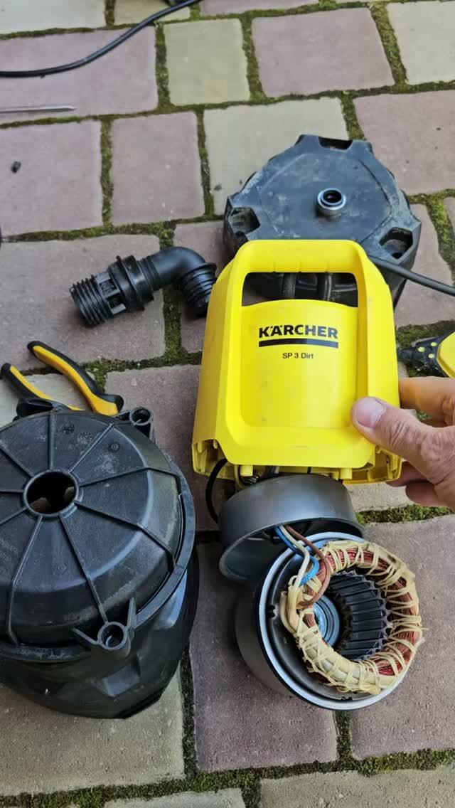 Ремонт дренажного насоса Karcher SP 3 Dirt