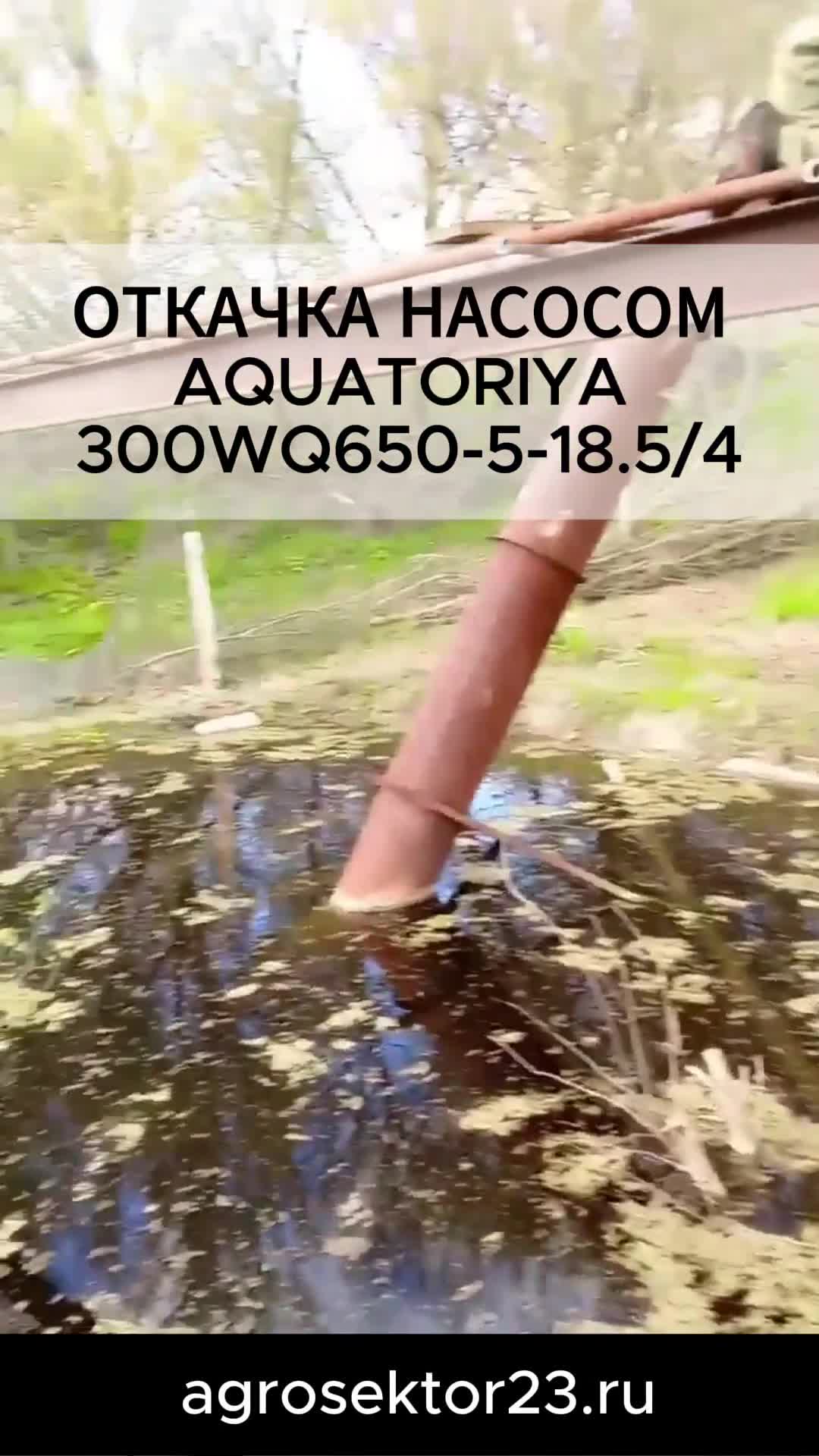 Насос AQUATORIYA 300WQ650-5-18.5/4 смотреть онлайн