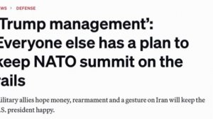 ‼️🇺🇸🏁 Страны НАТО пытаются усмирить Трампом перед саммитом в Анкаре, — Politico

▪️