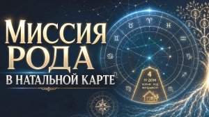 Узнай свою миссию в роду. Анализ 4 дома в астрологии рода.