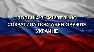 Польша значительно сократила поставки оружия Украине