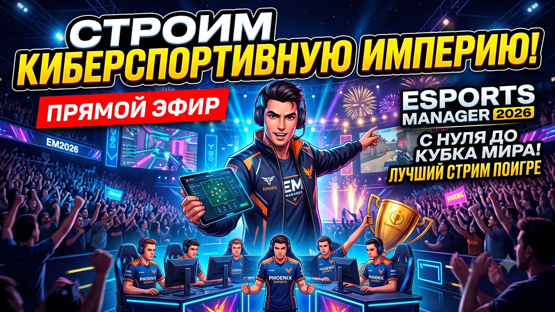 🏆 СОЗДАЮ КЛУБ, КОТОРЫЙ ВЫНЕСЕТ ВСЕХ! С нуля до победы на мажоре | Esports Manager 2026 смотреть онлайн