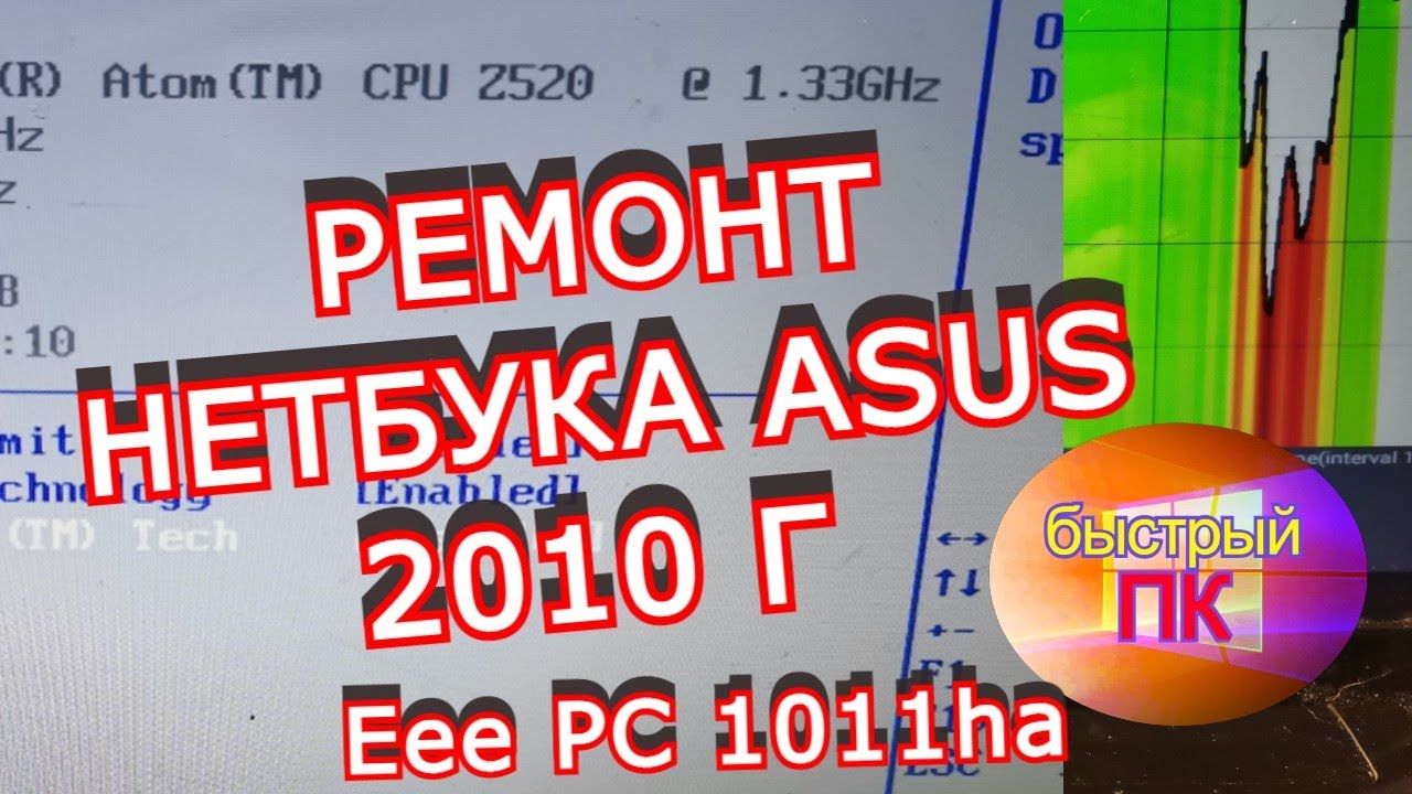 нетбук asus pc eee 1011ha РЕМОНТ смотреть онлайн