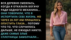 «Вся деревня крутила пальцем у виска!» Вышла за нищего механика, а через 20 лет | Жизненные истории