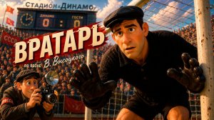 Самая необычная футбольная история - «ВРАТАРЬ». Анимация  на песню В.С.Высоцкого