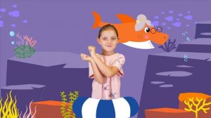 Акулёнок малыш или Baby Shark Songs (русскиая) - Веселый танец для детей малышей