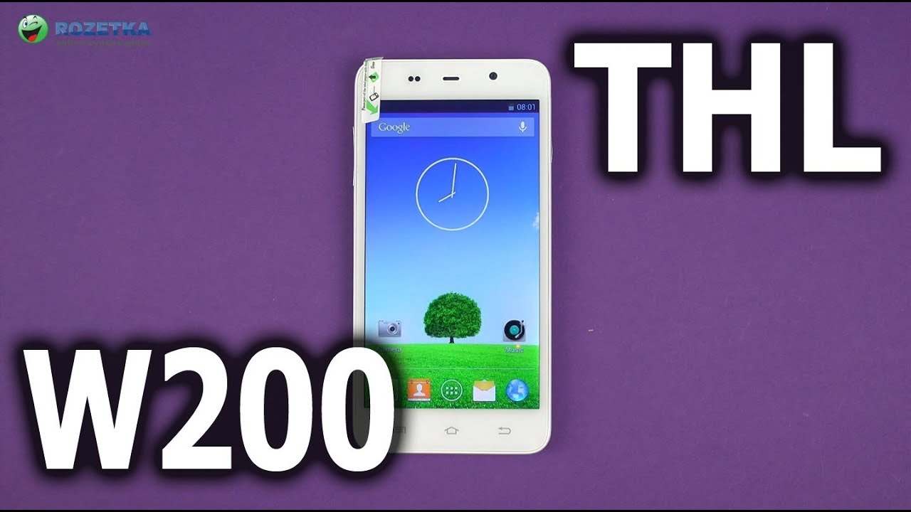 Распаковка ThL W200 White смотреть онлайн