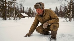 Один в тайге - избу занесло по крышу, а помощи ждать было не откуда...