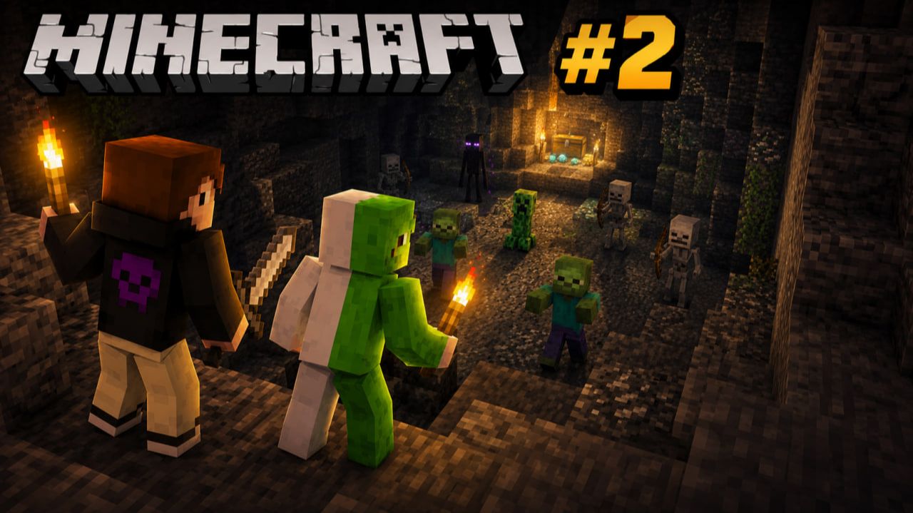 ОШИБКА НОВИЧКА И АЛМАЗЫ! Выживание в Minecraft с Soffins #2