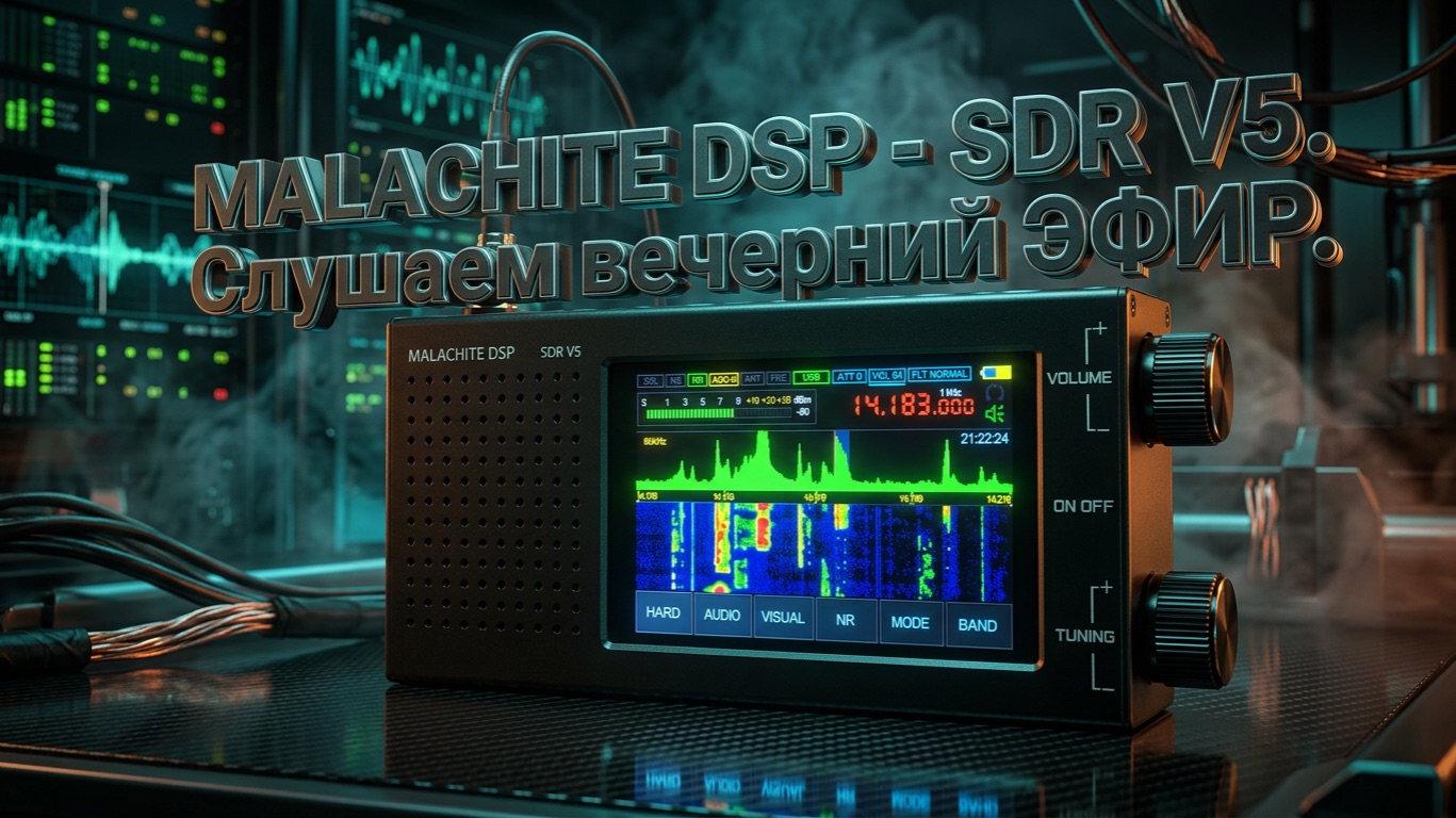 MALACHITE DSP - SDR V5. Слушаем вечерний ЭФИР. смотреть онлайн
