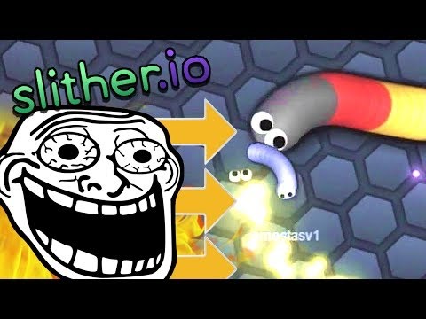 Slither.io небольшая нарезка. смотреть онлайн