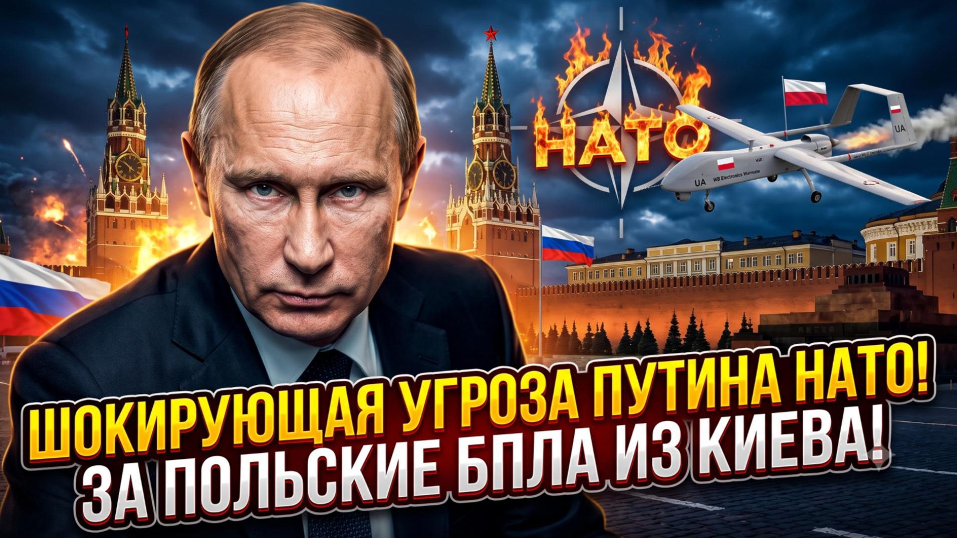 🚨Путин вынес предупреждение НАТО: «Троньте нас - и получите…» после удара польскими дронами смотреть онлайн