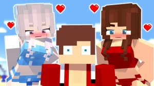 JJ Stuck on an Island Between Two Girls?! - Minecraft Maizen Animation Song