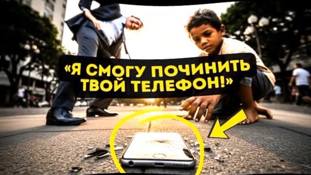 «Я ПОЧИНЮ ВАШ ТЕЛЕФОН ЗА ЕДУ!» — МИЛЛИОНЕР СМЕЁТСЯ, ПОКА МАЛЬЧИК НЕ ДОКАЗЫВАЕТ ПРАВДУ смотреть онлайн