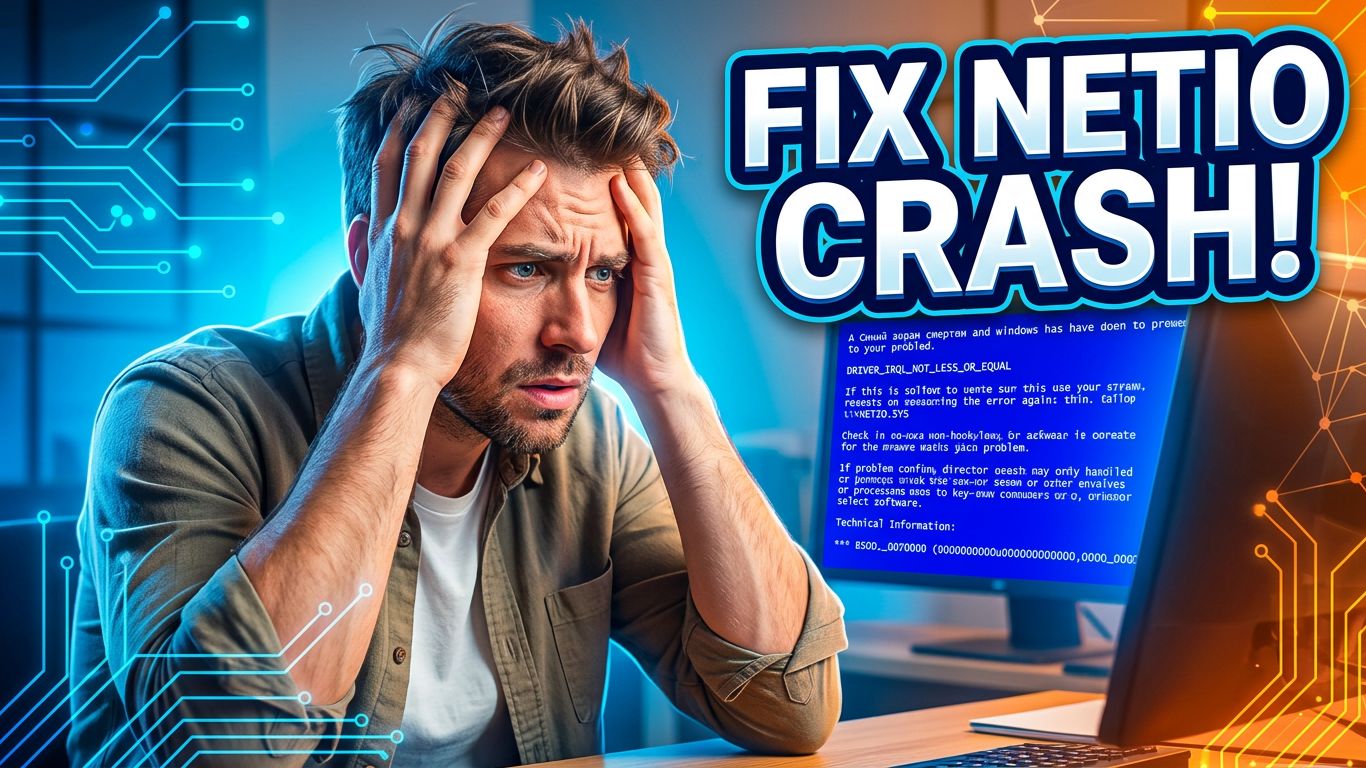 DRIVER_IRQL_NOT_LESS_OR_EQUAL | NETIO.SYS | Синий экран смерти [BSOD] | Как исправить? смотреть онлайн