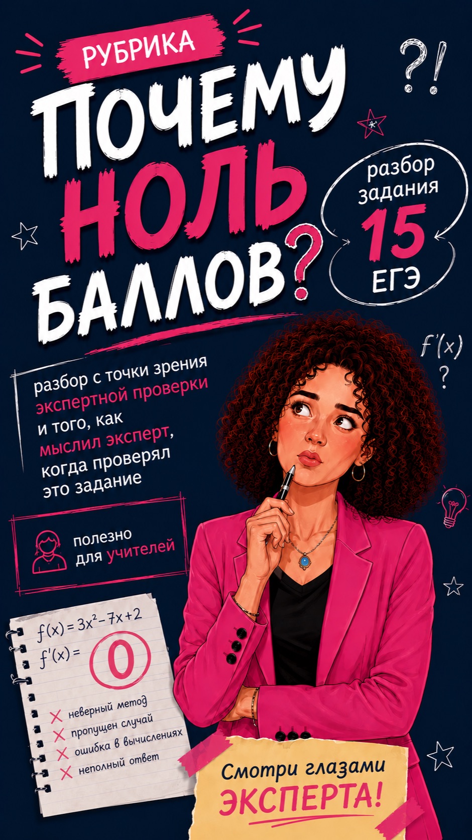 15 задание ЕГЭ. Почему 0 баллов? Разбор глазами эксперта