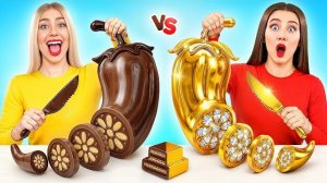 Челлендж. Шоколадная Еда vs Настоящая еда _ Потрясающие Кухонные Лайфхаки от Candy DO