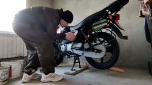 Первый запуск после зимнего хранения BAJAJ BOXER