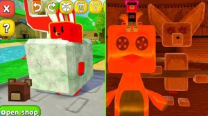 Гигант Шика против босса-хранителя в Super Bear Adventure