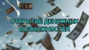 Саблиминал открытие денежных возможностей