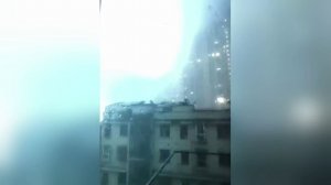 الصين.. عاصفة عنيفة تضرب مدينة هوانغقانغ