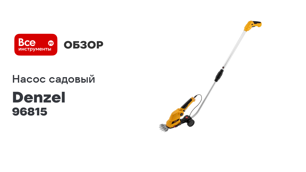 Аккумуляторные ножницы-кусторез с телескопической штангой DENZEL G801E 7.2 В, Li-Ion, 1.5 А*ч 96815 смотреть онлайн