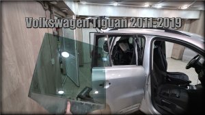 Как снять/заменить стекла задних дверей Volkswagen Tiguan 2011-2019 год
